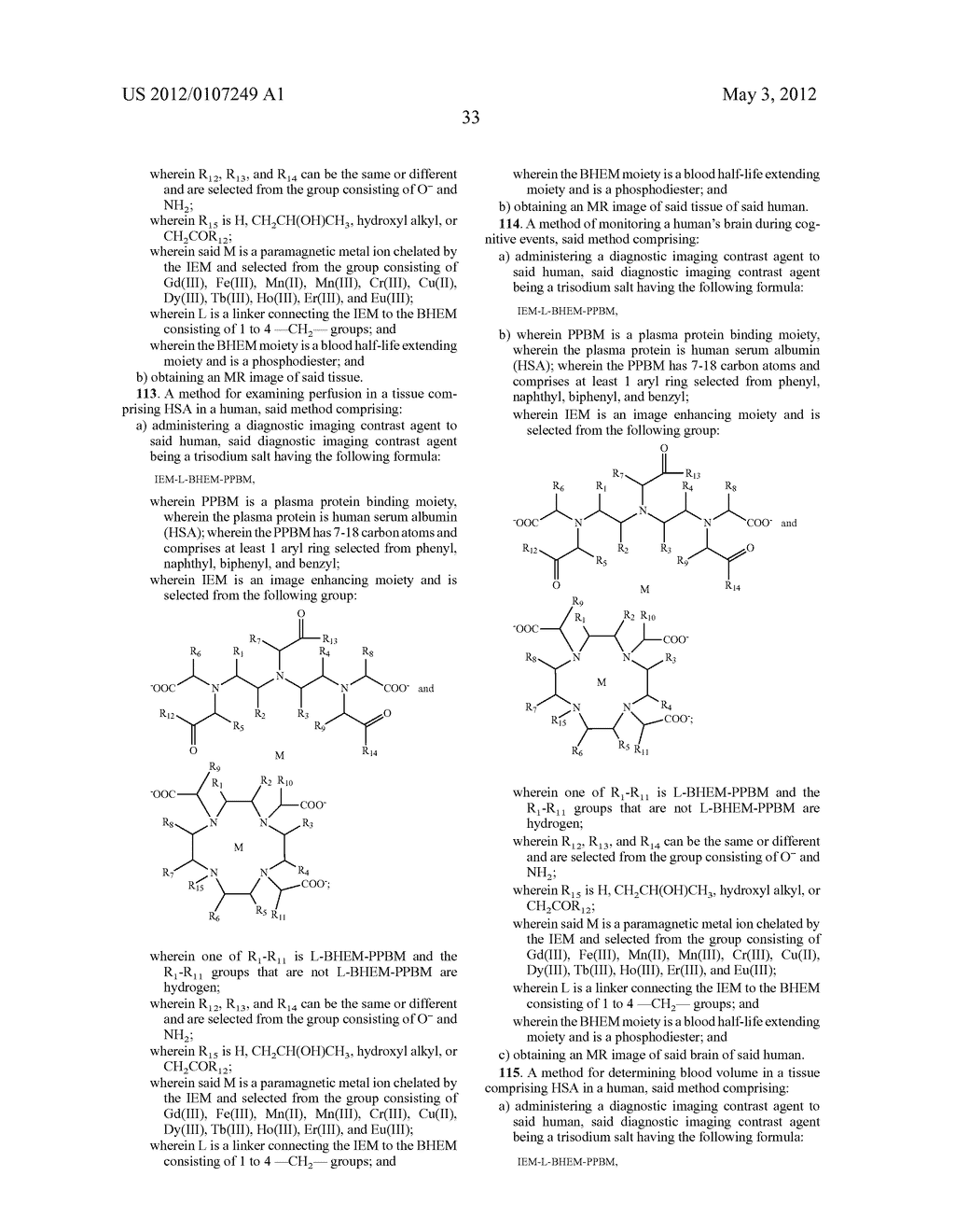 Diagnostic Imaging Contrast Agents with Extended Blood Retention - diagram, schematic, and image 35