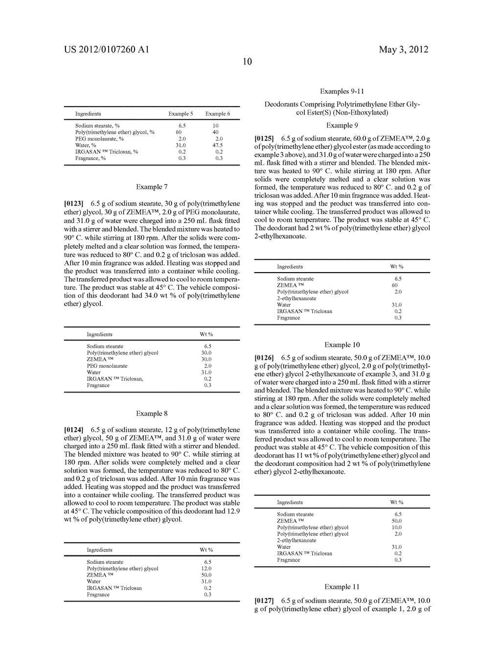 DEODORANT COMPOSITIONS - diagram, schematic, and image 11