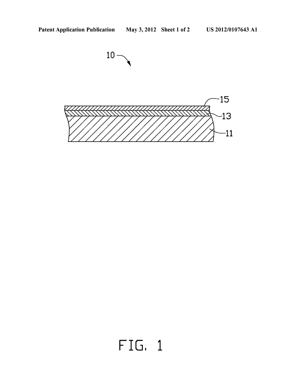 COATED ARTICLE AND METHOD FOR MAKING SAME - diagram, schematic, and image 02