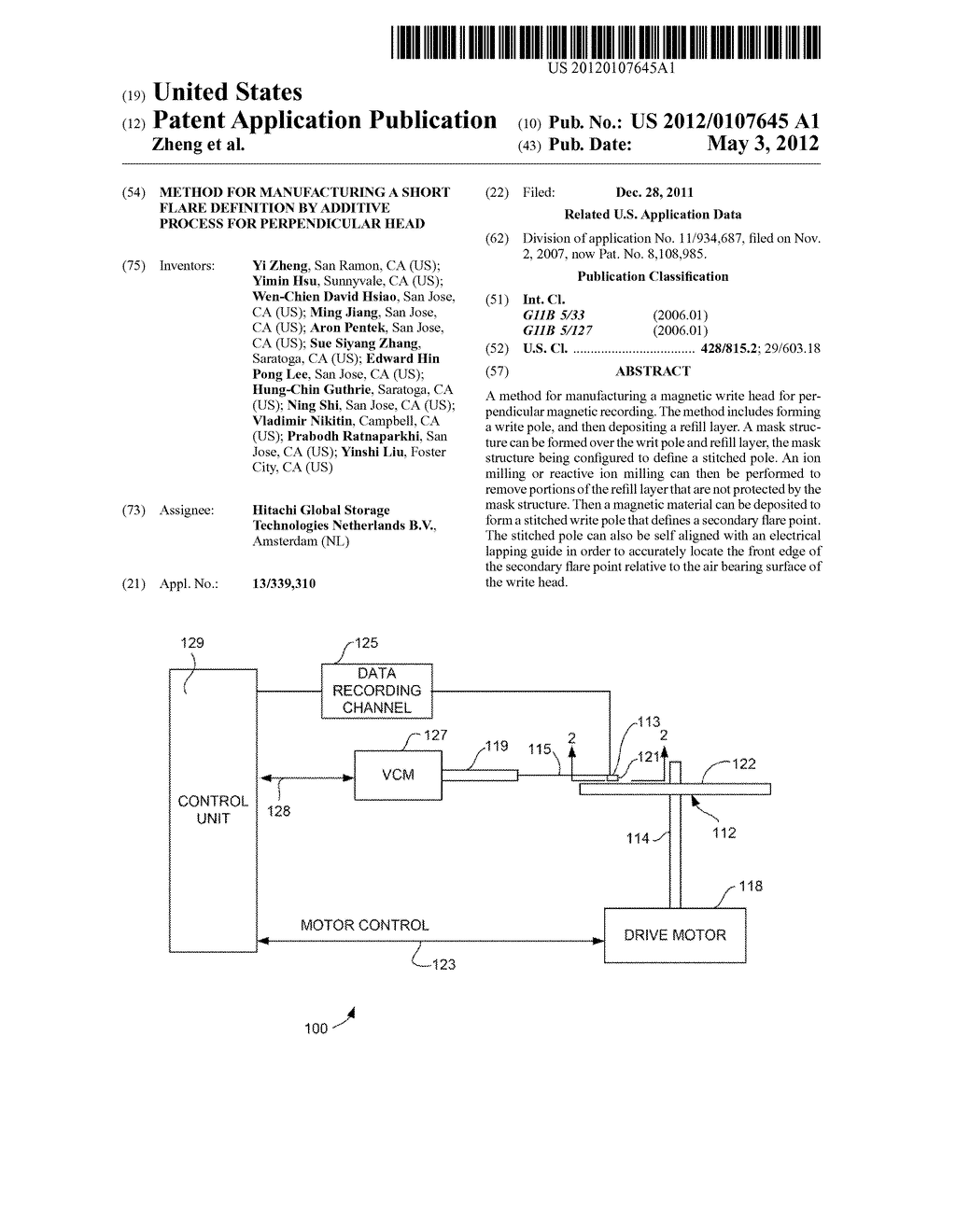 METHOD FOR MANUFACTURING A SHORT FLARE DEFINITION BY ADDITIVE PROCESS FOR     PERPENDICULAR HEAD - diagram, schematic, and image 01