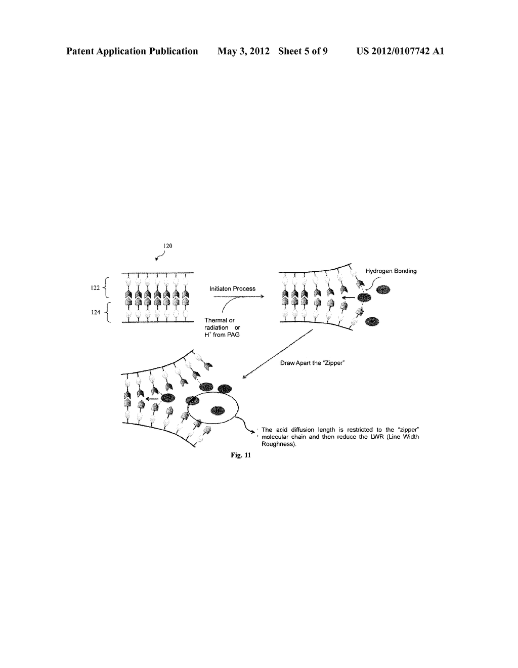 METHOD AND PHOTORESIST WITH ZIPPER MECHANISM - diagram, schematic, and image 06