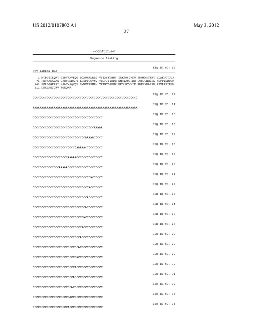 METHOD FOR SEQUENCING A HETEROPOLYMERIC TARGET NUCLEIC ACID SEQUENCE - diagram, schematic, and image 39