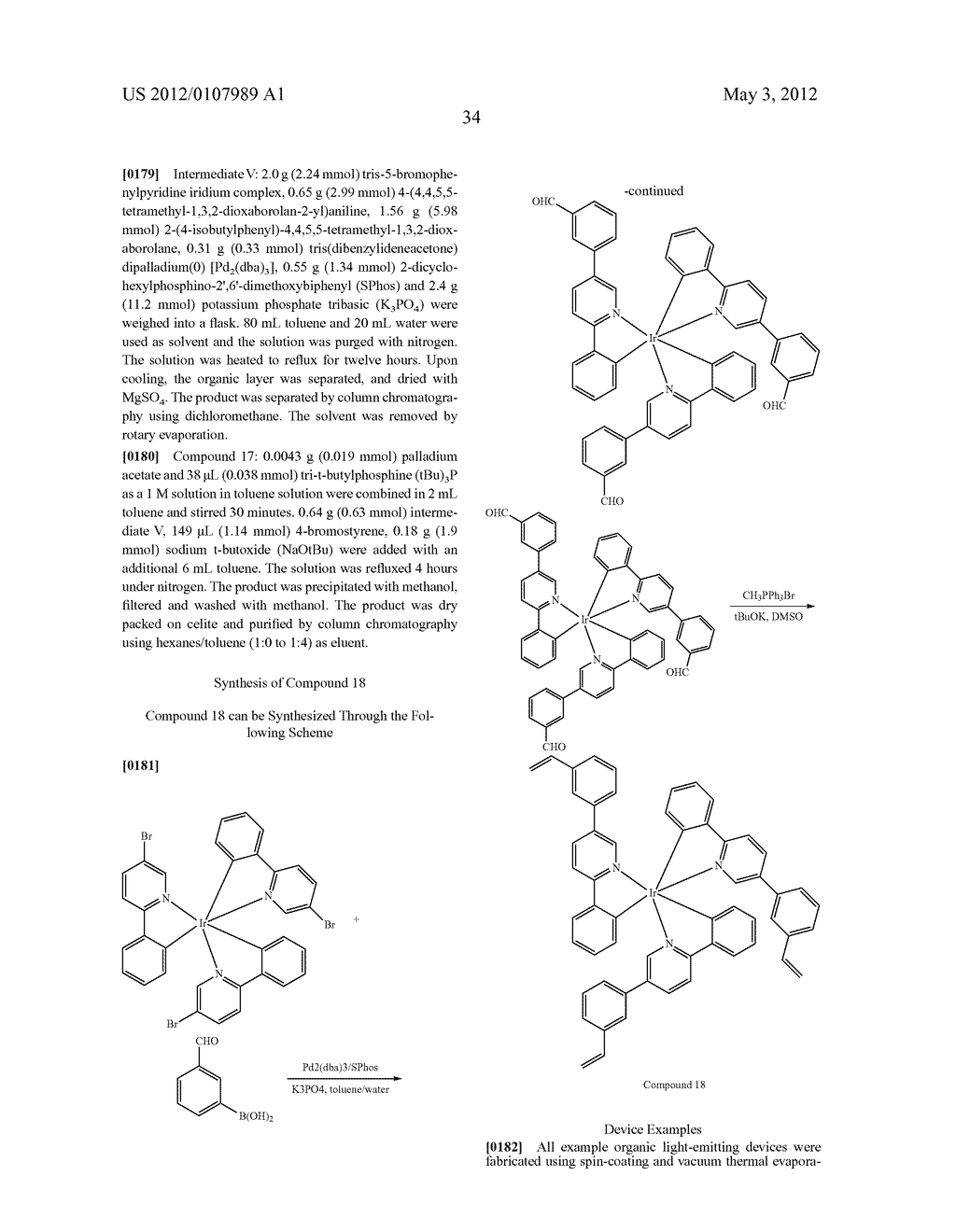 CROSS-LINKABLE IRIDIUM COMPLEXES AND ORGANIC LIGHT-EMITTING DEVICES USING     THE SAME - diagram, schematic, and image 44