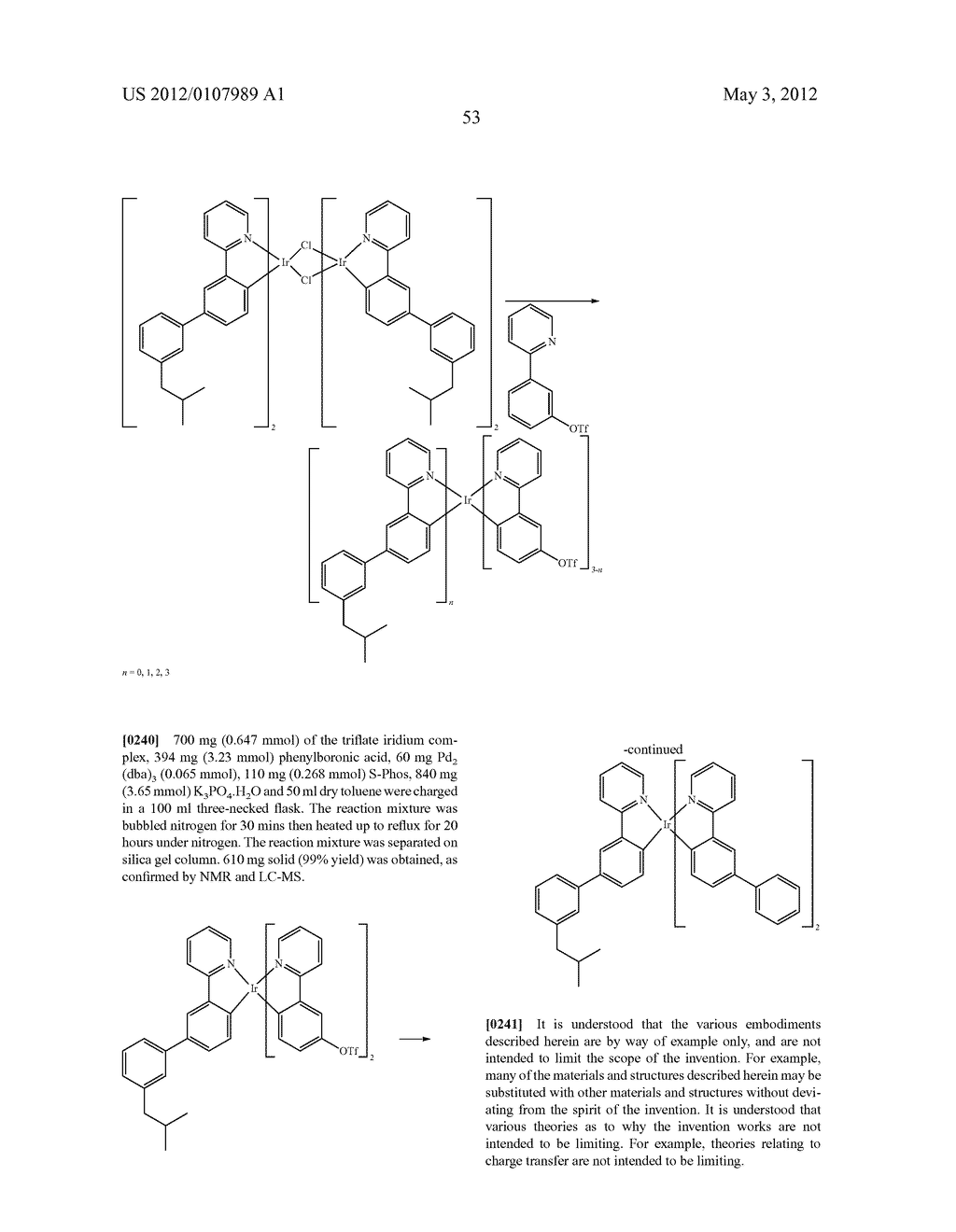 CROSS-LINKABLE IRIDIUM COMPLEXES AND ORGANIC LIGHT-EMITTING DEVICES USING     THE SAME - diagram, schematic, and image 63