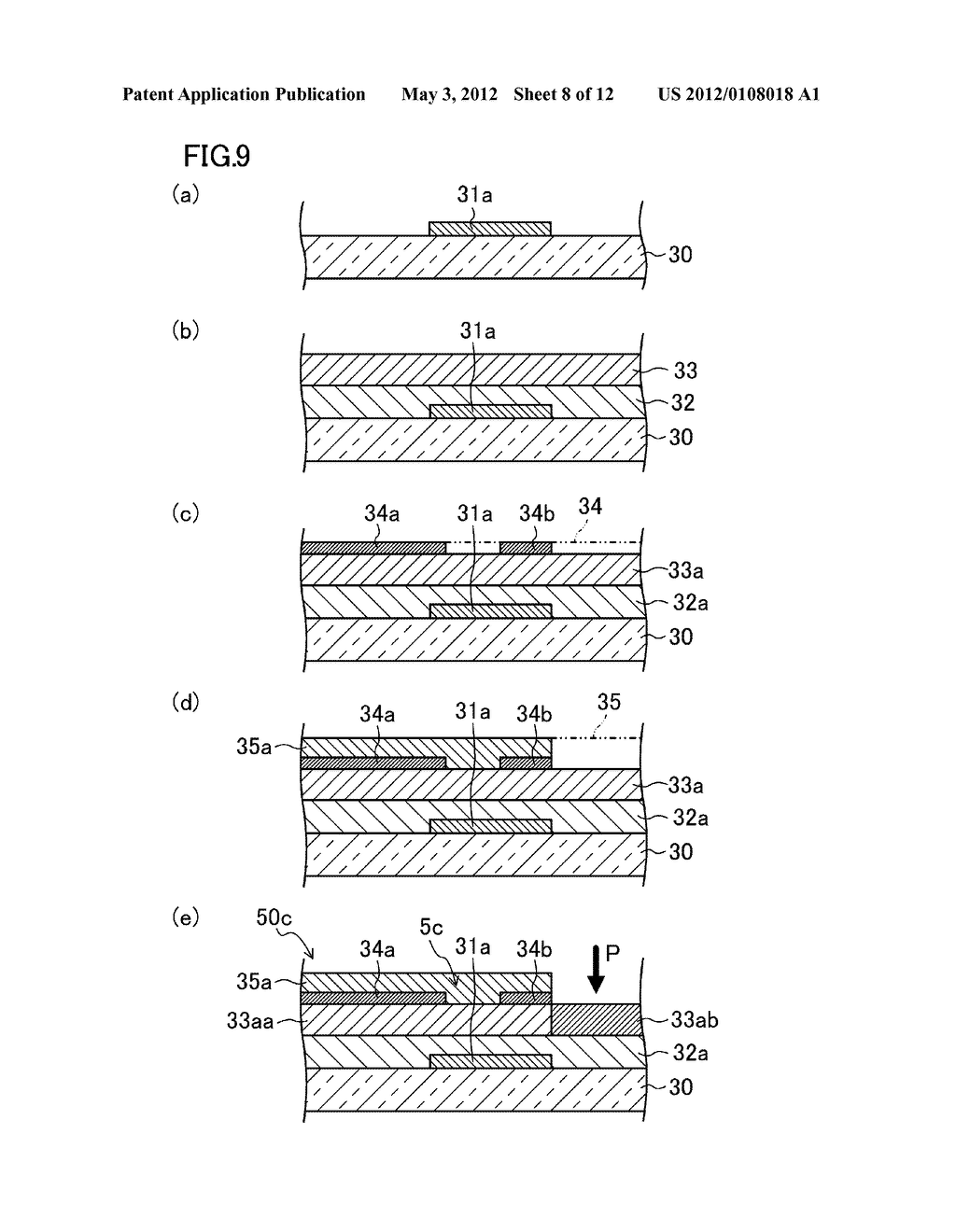 METHOD FOR MANUFACTURING THIN FILM TRANSISTOR SUBSTRATE - diagram, schematic, and image 09