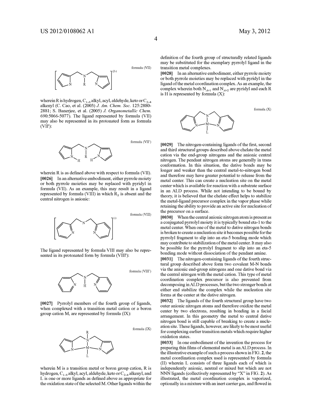 Nitrogen-Containing Ligands And Their Use In Atomic Layer Deposition     Methods - diagram, schematic, and image 09