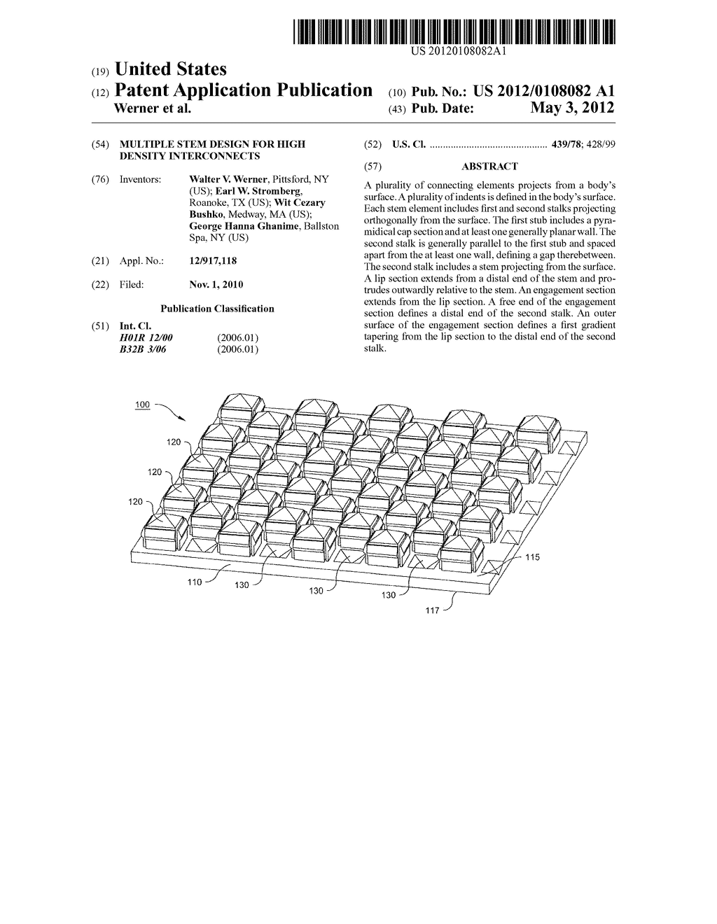 MULTIPLE STEM DESIGN FOR HIGH DENSITY INTERCONNECTS - diagram, schematic, and image 01