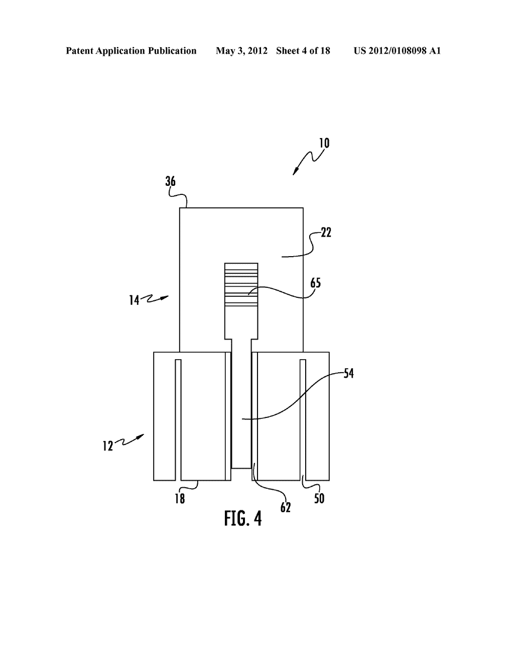 PUSH-ON CABLE CONNECTOR WITH A COUPLER AND RETENTION AND RELEASE MECHANISM - diagram, schematic, and image 05