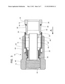 HAND TIGHTENABLE COAXIAL CABLE CONNECTOR diagram and image