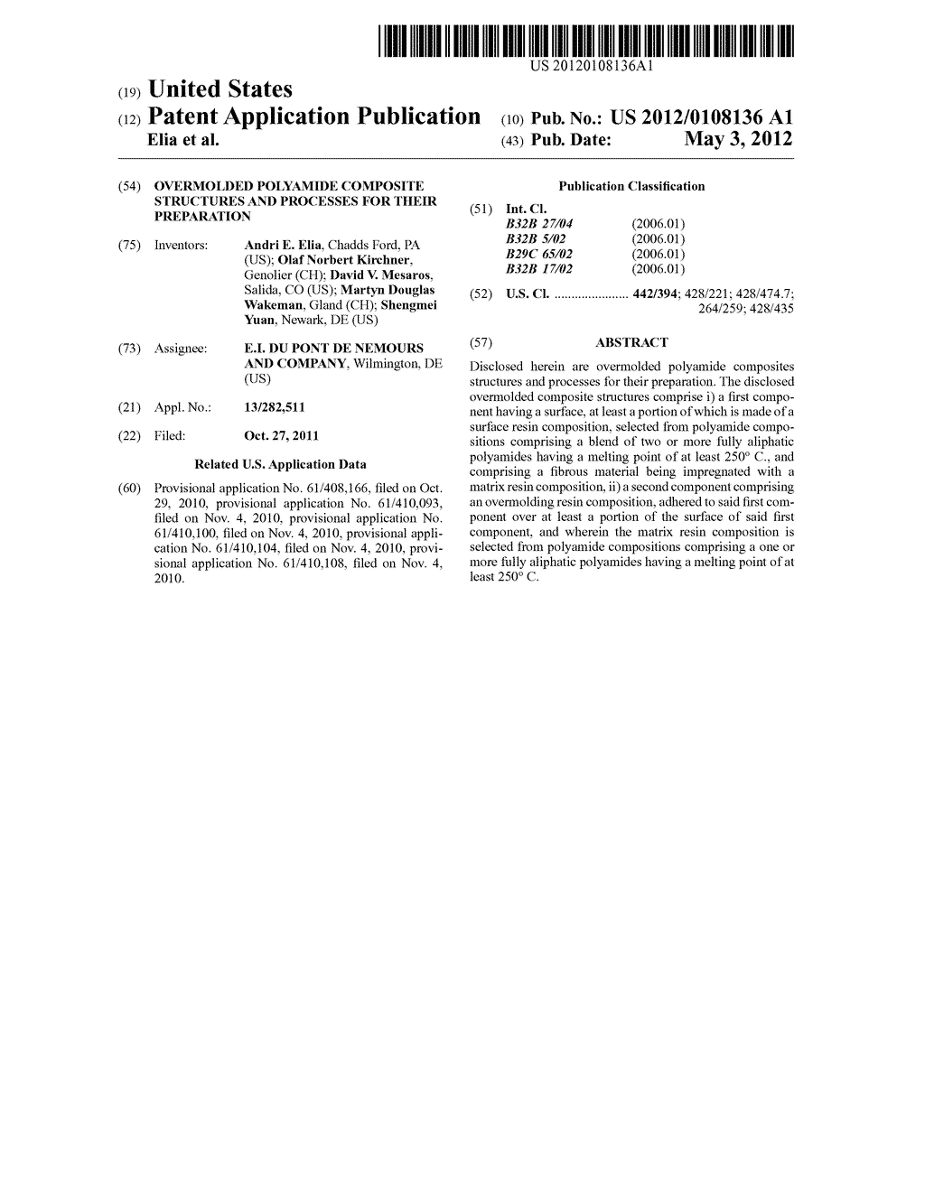 OVERMOLDED POLYAMIDE COMPOSITE STRUCTURES AND PROCESSES FOR THEIR     PREPARATION - diagram, schematic, and image 01