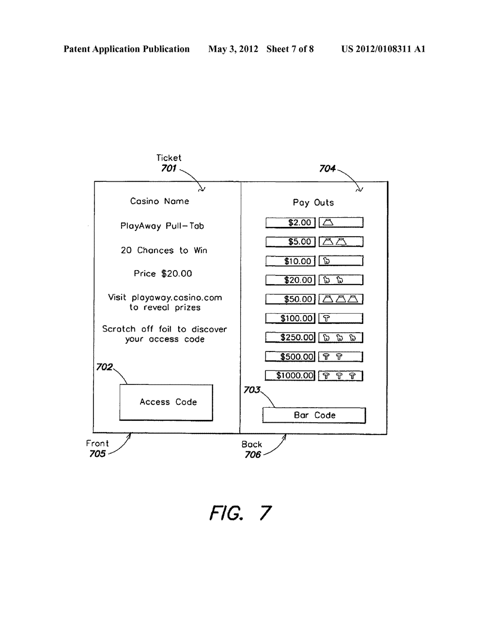 Method and Apparatus for Conducting a Game of Chance - diagram, schematic, and image 08