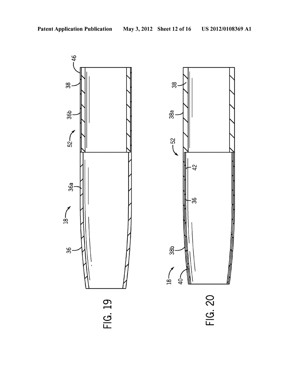 BALL BAT INCLUDING A BARREL PORTION HAVING SEPARATE PROXIMAL AND DISTAL     MEMBERS - diagram, schematic, and image 13