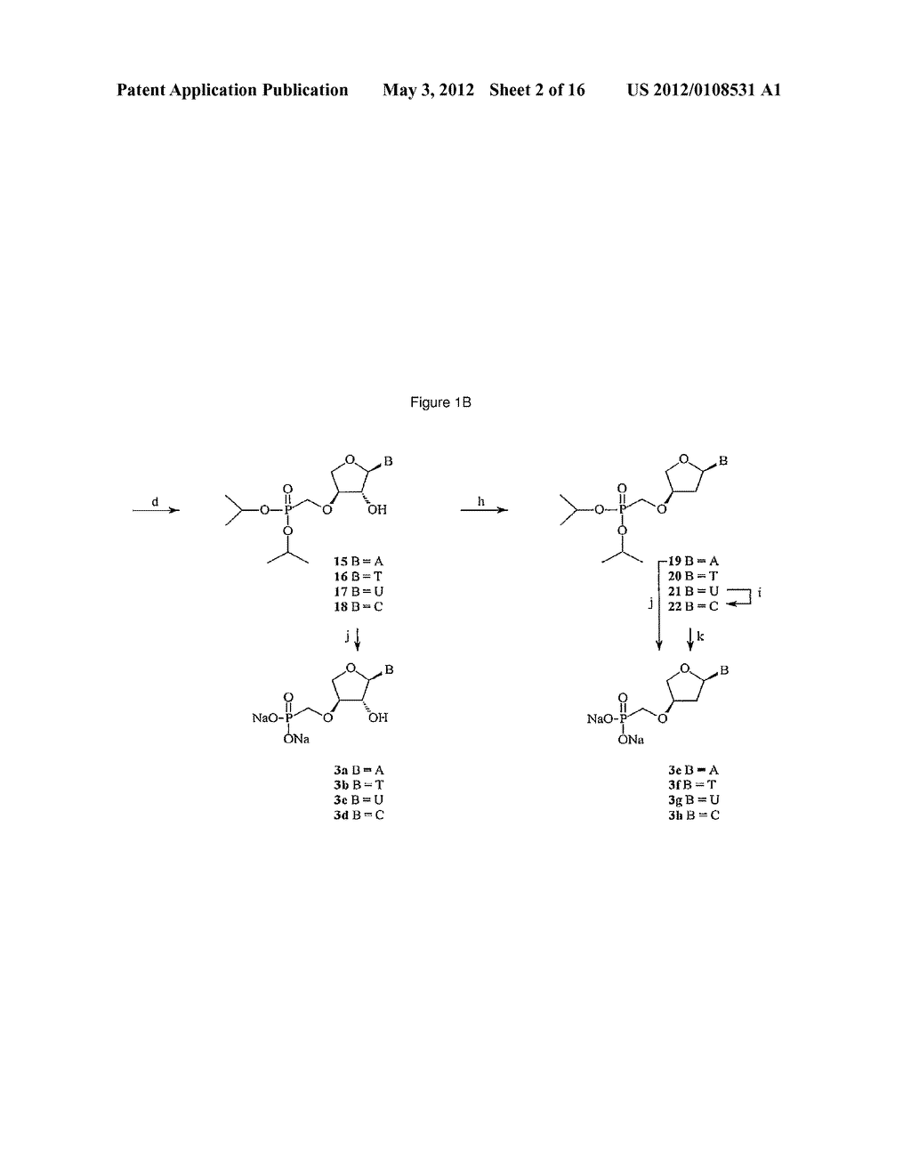 PHOSPHONATE NUCLEOSIDES USEFUL AS ACTIVE INGREDIENTS IN PHARMACEUTICAL     COMPOSITIONS FOR THE TREATMENT OF VIRAL INFECTIONS, AND INTERMEDIATES FOR     THEIR PRODUCTION - diagram, schematic, and image 03