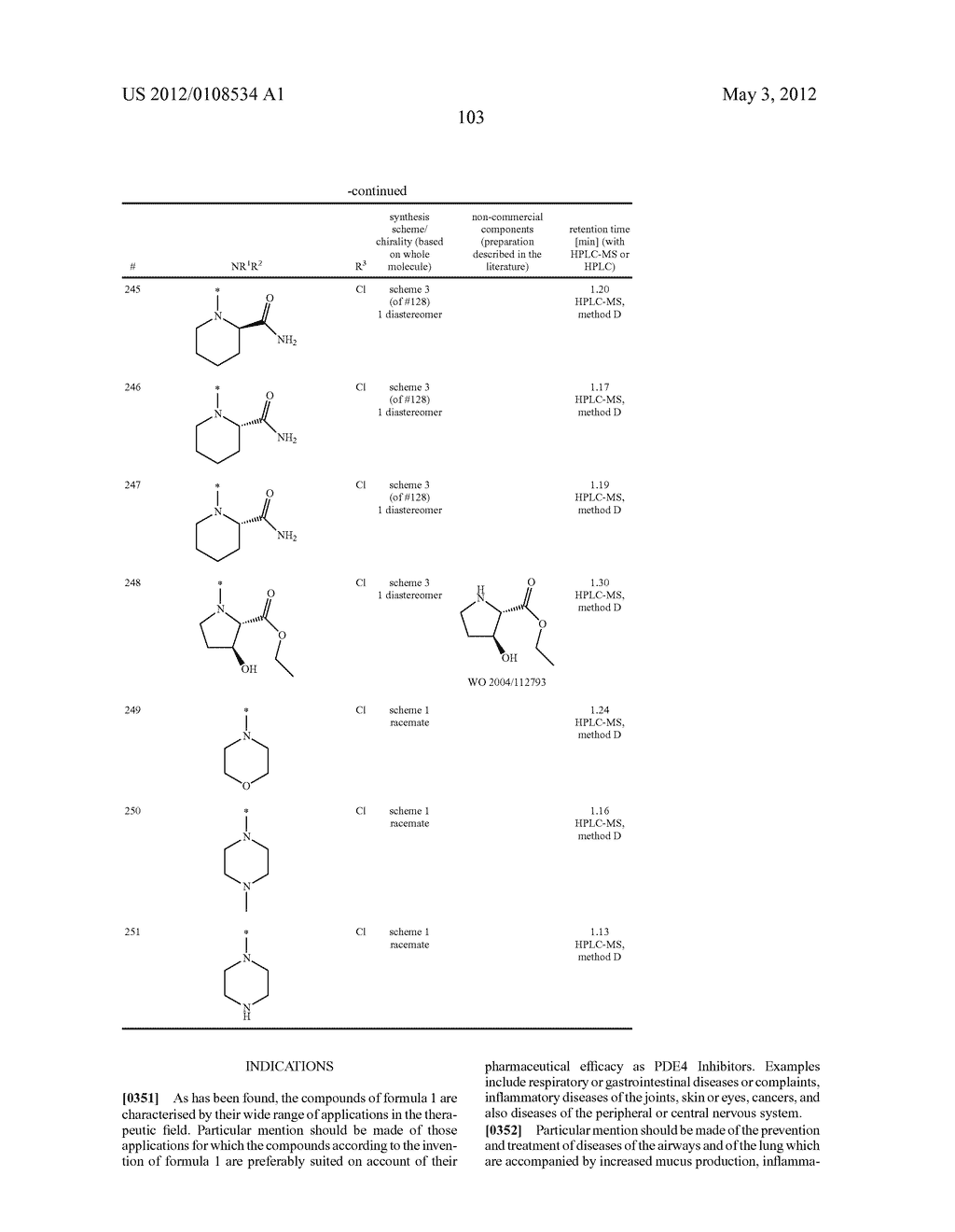 Dihydrothienopyrimidines for the treatment of inflammatory Diseases - diagram, schematic, and image 104
