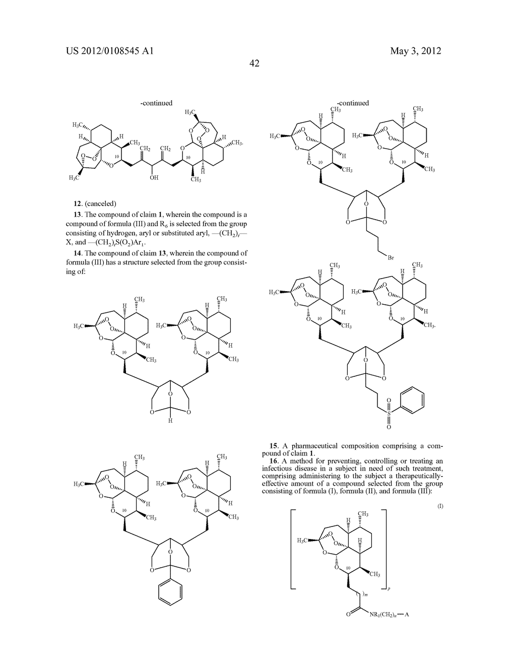 Trioxane Monomers and Dimers - diagram, schematic, and image 45