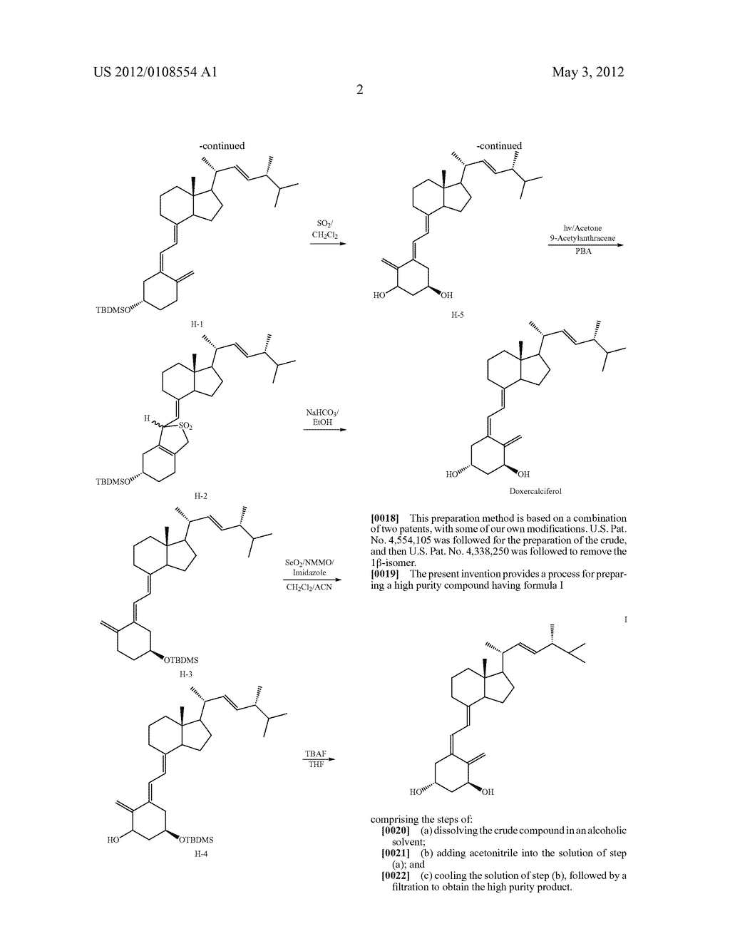 PROCESS FOR PREPARING HIGH PURITY 1alpha-HYDROXY VITAMIN D2 - diagram, schematic, and image 06