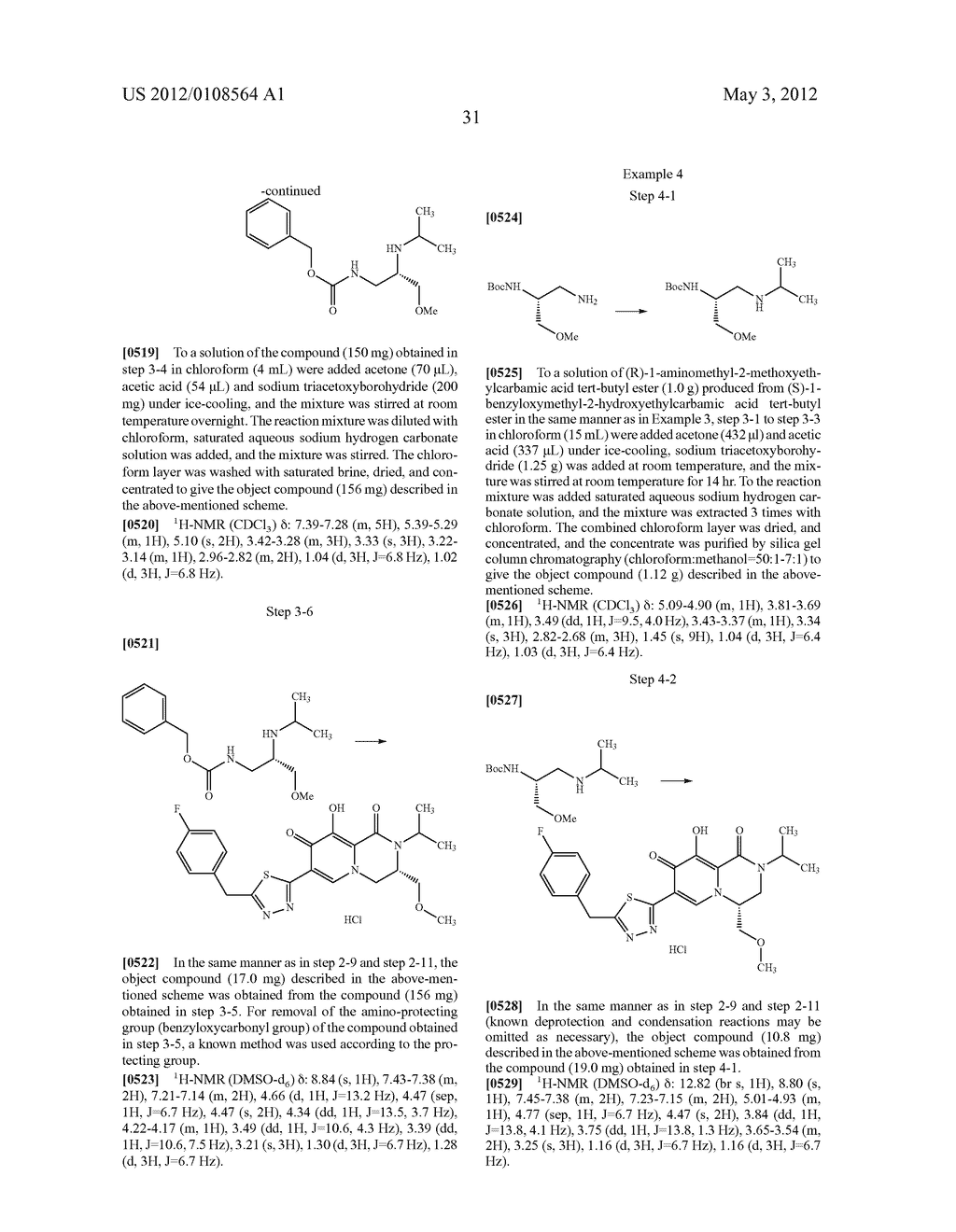 1,3,4,8-Tetrahydro-2H-Pyrido[1,2-a]Pyradine Derivatives and Use Thereof as     HIV Integrase Inhibitor - diagram, schematic, and image 32