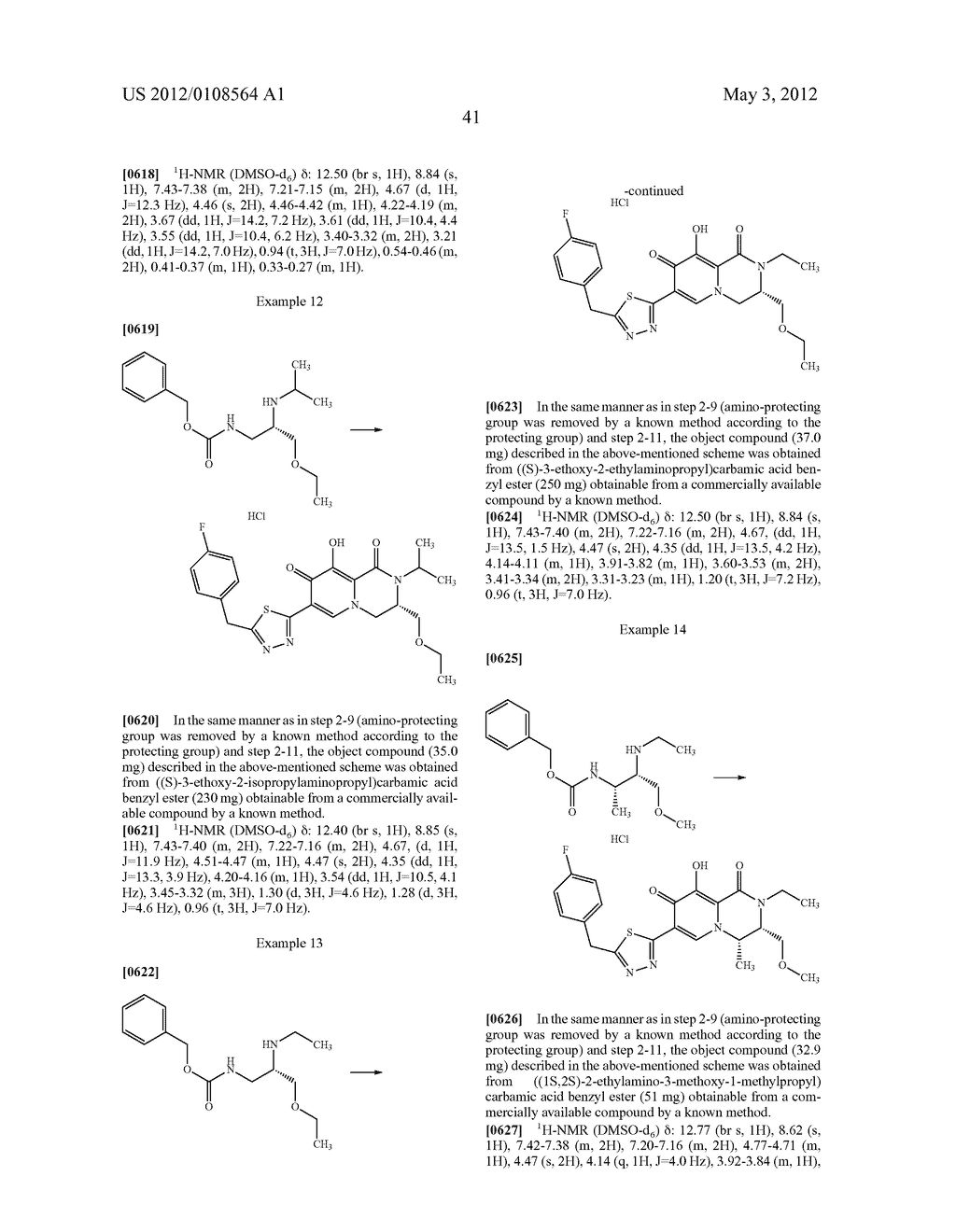 1,3,4,8-Tetrahydro-2H-Pyrido[1,2-a]Pyradine Derivatives and Use Thereof as     HIV Integrase Inhibitor - diagram, schematic, and image 42