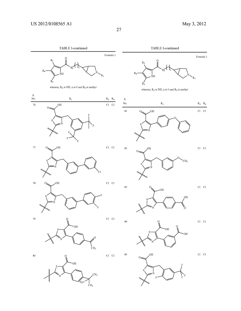 PYRROLE CARBOXYLIC ACID DERIVATIVES AS ANTIBACTERIAL AGENTS - diagram, schematic, and image 28