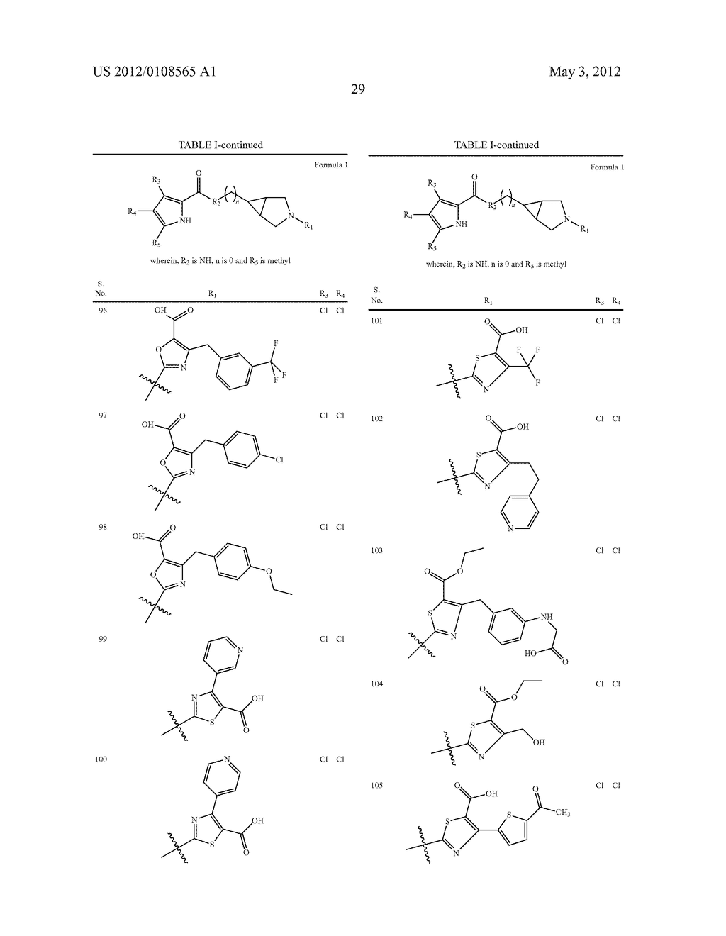 PYRROLE CARBOXYLIC ACID DERIVATIVES AS ANTIBACTERIAL AGENTS - diagram, schematic, and image 30