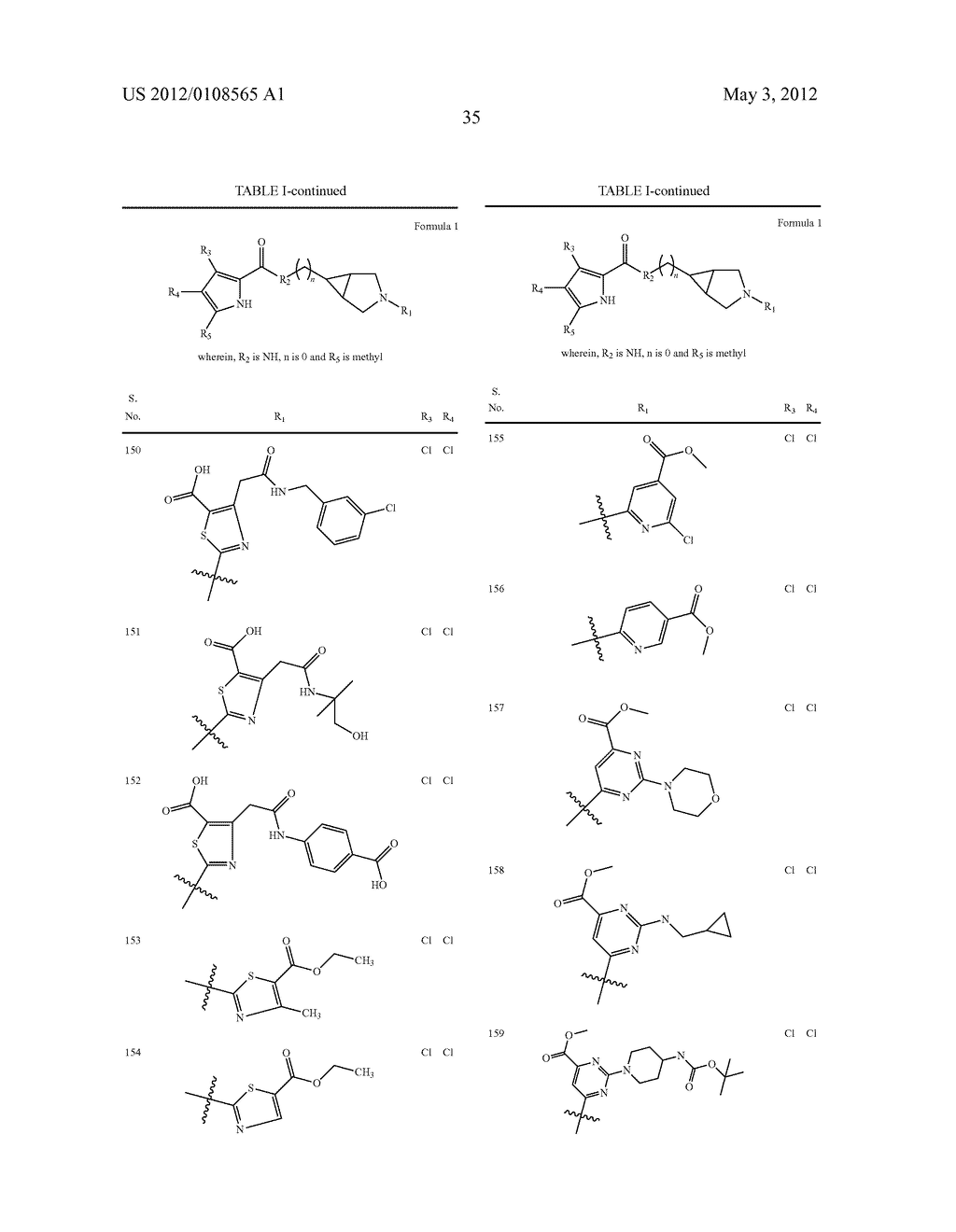 PYRROLE CARBOXYLIC ACID DERIVATIVES AS ANTIBACTERIAL AGENTS - diagram, schematic, and image 36