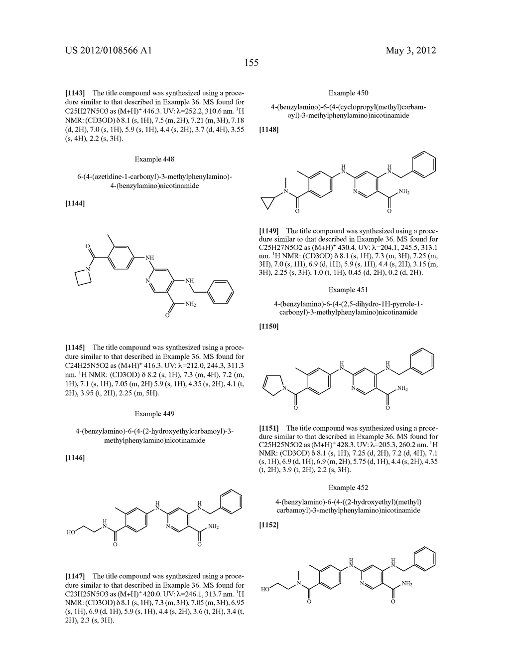 NICOTINAMIDES AS JAK KINASE MODULATORS - diagram, schematic, and image 156