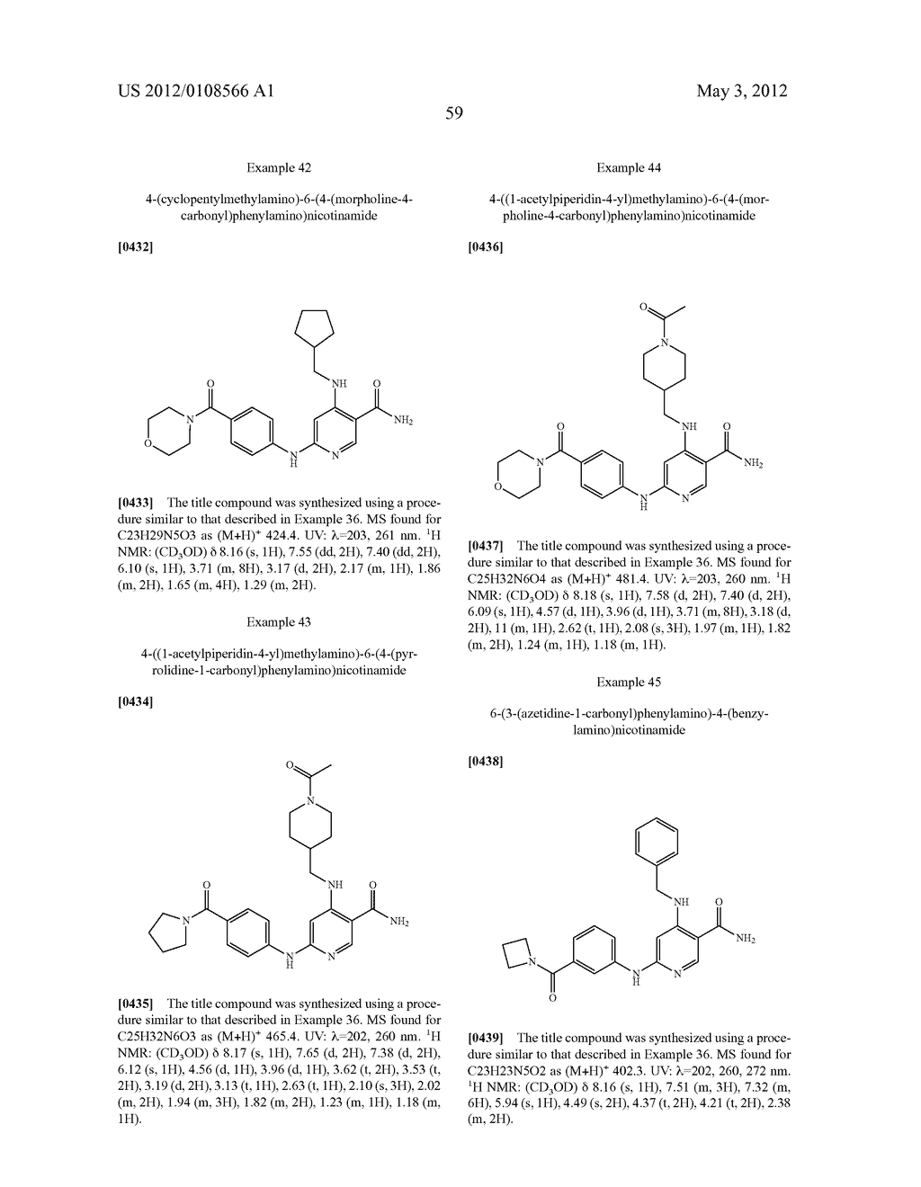 NICOTINAMIDES AS JAK KINASE MODULATORS - diagram, schematic, and image 60