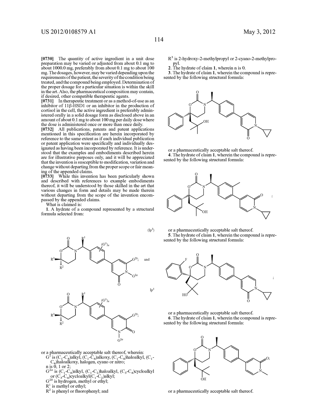 CYCLIC INHIBITORS OF 11BETA-HYDROXYSTEROID DEHYDROGENASE 1 - diagram, schematic, and image 117