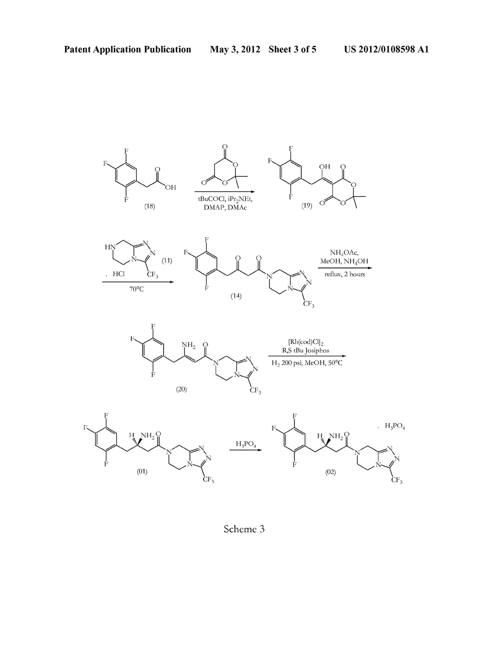 SITAGLIPTIN SYNTHESIS - diagram, schematic, and image 05