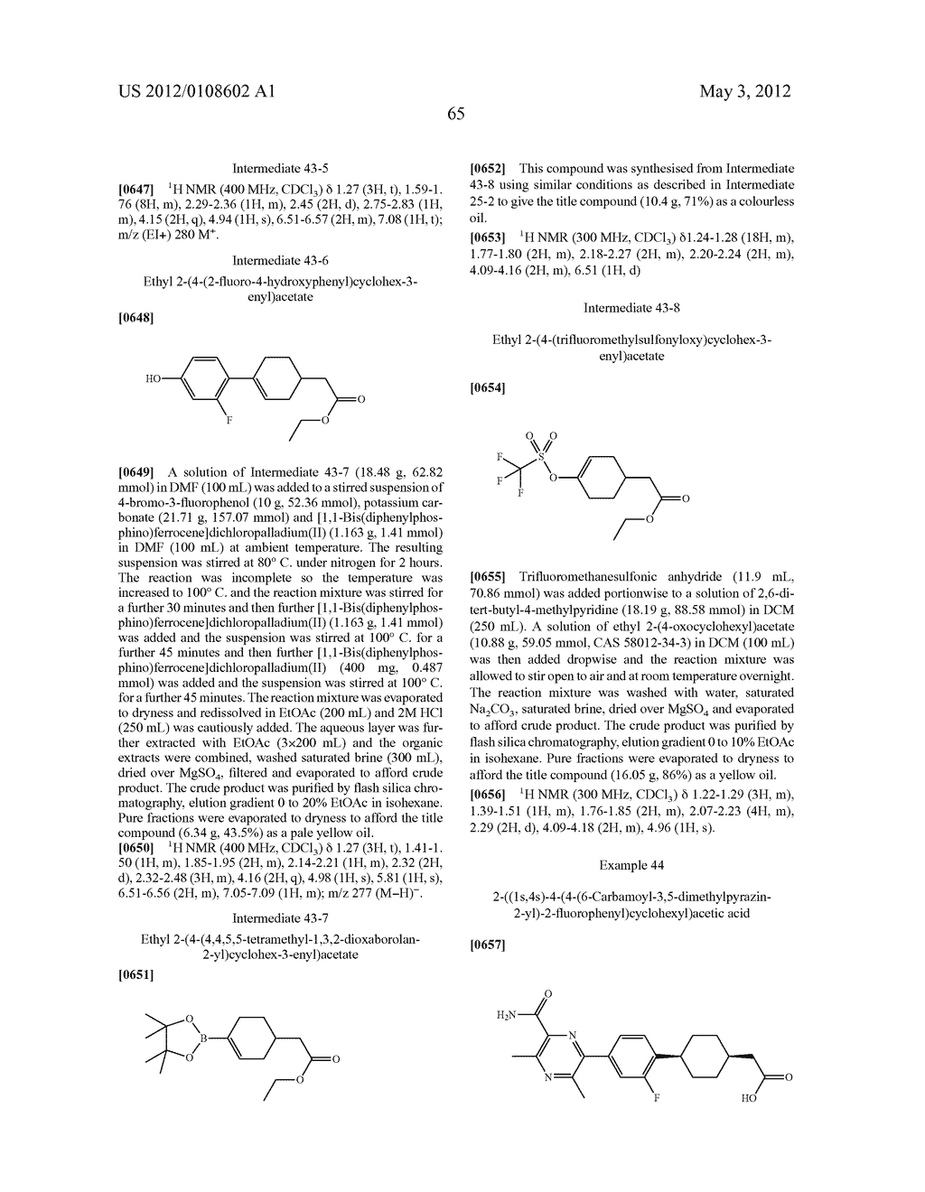 Carbamoyl Compounds as DGAT1 Inhibitors 190 - diagram, schematic, and image 66