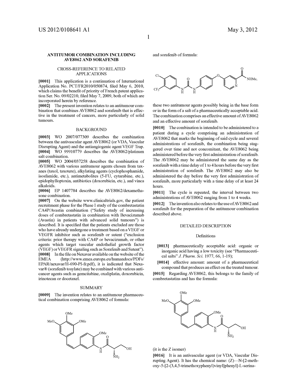 ANTITUMOR COMBINATION INCLUDING AVE8062 AND SORAFENIB - diagram, schematic, and image 02