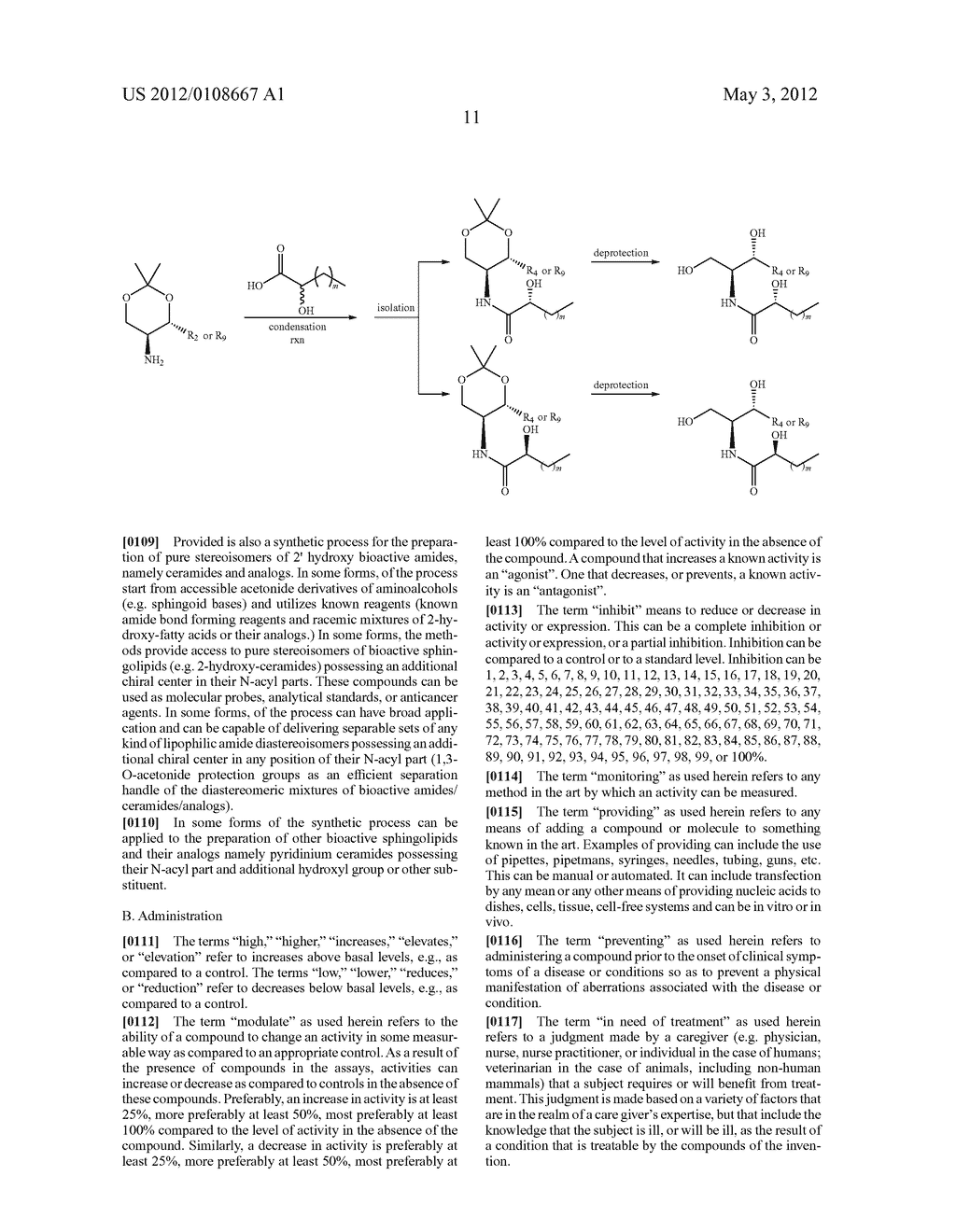 HYDROXY CERAMIDES AND ANALOGS THEREOF AND THEIR USE FOR PREVENTING OR     TREATING CANCER - diagram, schematic, and image 31