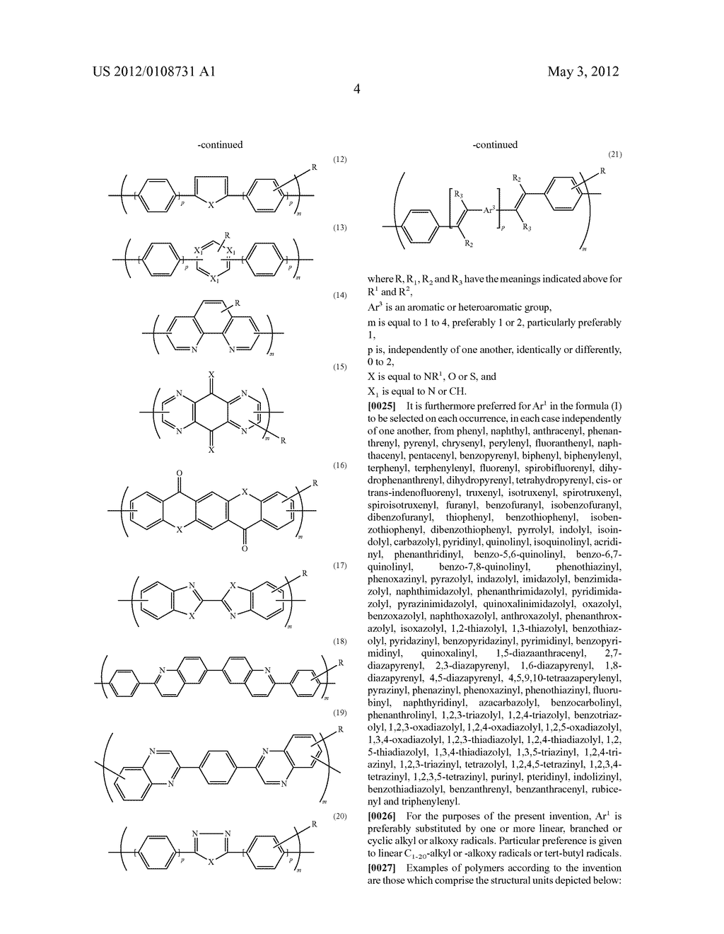 POLYMERS COMPRISING SUBSTITUTED ANTHRACENYL UNITS, BLENDS COMPRISING THESE     POLYMERS, AND DEVICES COMPRISING THESE POLYMERS OR BLENDS - diagram, schematic, and image 07