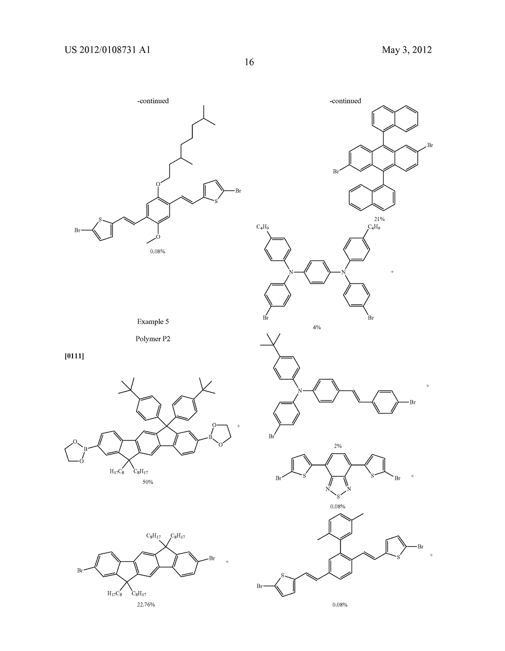 POLYMERS COMPRISING SUBSTITUTED ANTHRACENYL UNITS, BLENDS COMPRISING THESE     POLYMERS, AND DEVICES COMPRISING THESE POLYMERS OR BLENDS - diagram, schematic, and image 19