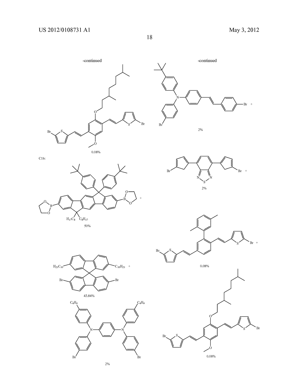 POLYMERS COMPRISING SUBSTITUTED ANTHRACENYL UNITS, BLENDS COMPRISING THESE     POLYMERS, AND DEVICES COMPRISING THESE POLYMERS OR BLENDS - diagram, schematic, and image 21