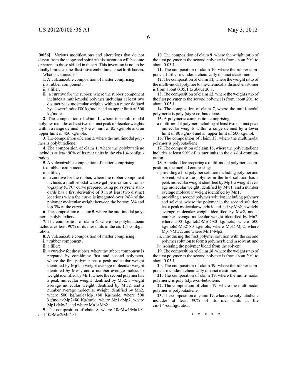 RUBBER COMPOSITIONS INCLUDING A POLYMERIC COMPONENT HAVING A MULTI-MODAL     MOLECULAR WEIGHT DISTRIBUTION - diagram, schematic, and image 07