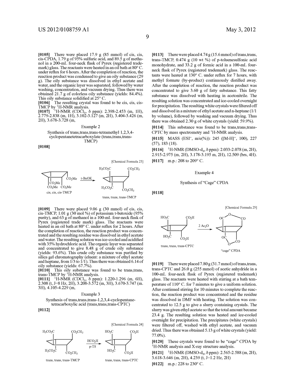 CAGE-SHAPED CYCLOPENTANOIC DIANHYDRIDE, METHOD FOR PRODUCTION THEREOF, AND     POLYIMIDE - diagram, schematic, and image 16