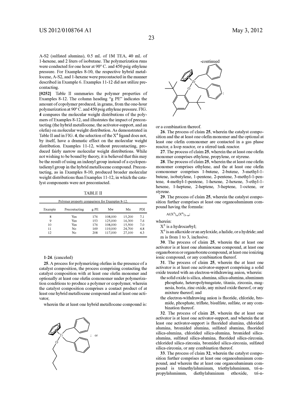 HALF-METALLOCENE CATALYST COMPOSITIONS AND THEIR POLYMER PRODUCTS - diagram, schematic, and image 28