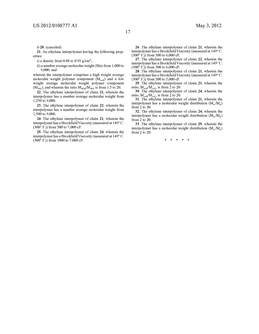 INTERPOLYMERS SUITABLE FOR USE IN HOT MELT ADHESIVES AND PROCESSES TO     PREPARE THE SAME - diagram, schematic, and image 18