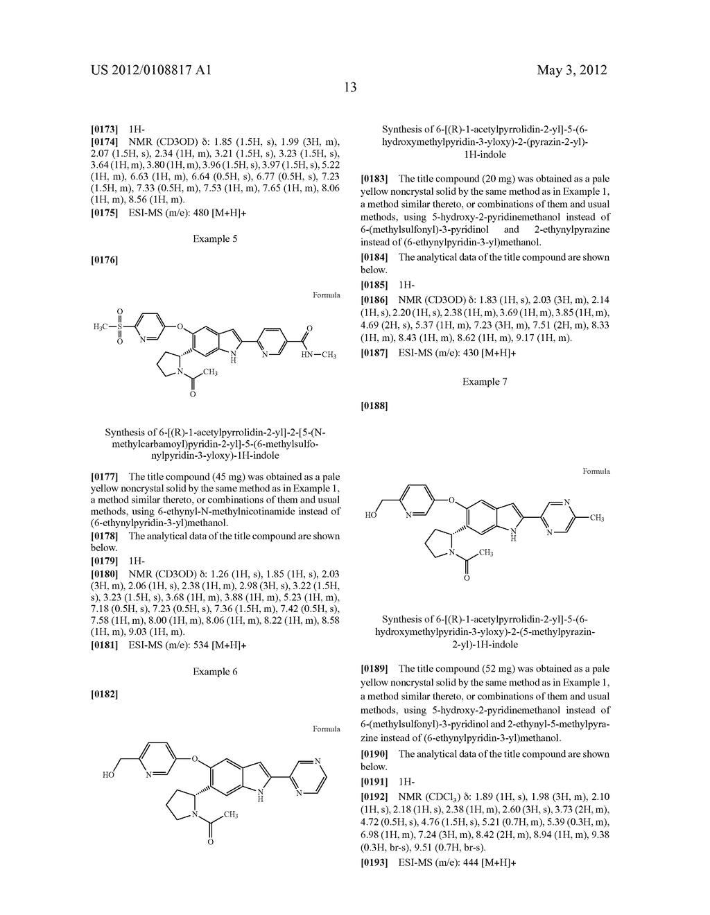 ACETYL PYRROLIDINYL INDOLE DERIVATIVE - diagram, schematic, and image 14