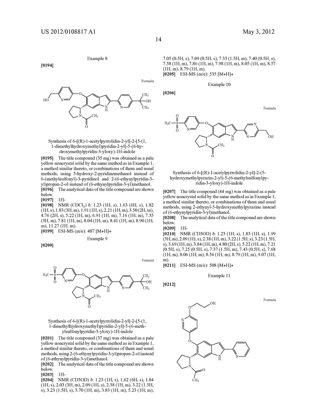 ACETYL PYRROLIDINYL INDOLE DERIVATIVE - diagram, schematic, and image 15