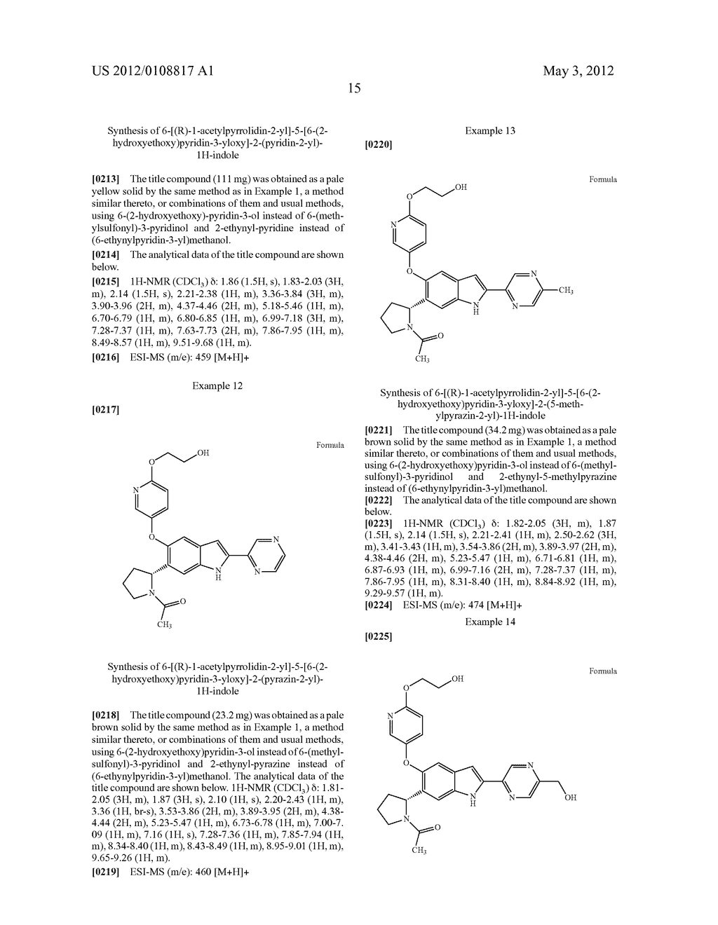 ACETYL PYRROLIDINYL INDOLE DERIVATIVE - diagram, schematic, and image 16