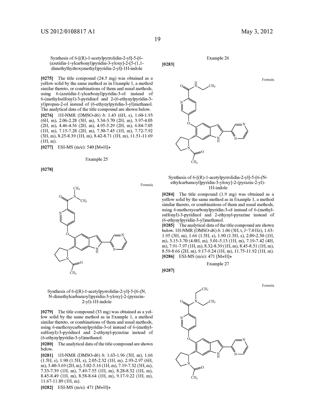 ACETYL PYRROLIDINYL INDOLE DERIVATIVE - diagram, schematic, and image 20