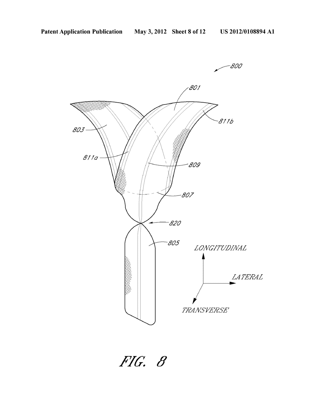 IMPLANT FOR PELVIC ORGAN PROLAPSE REPAIR - diagram, schematic, and image 09