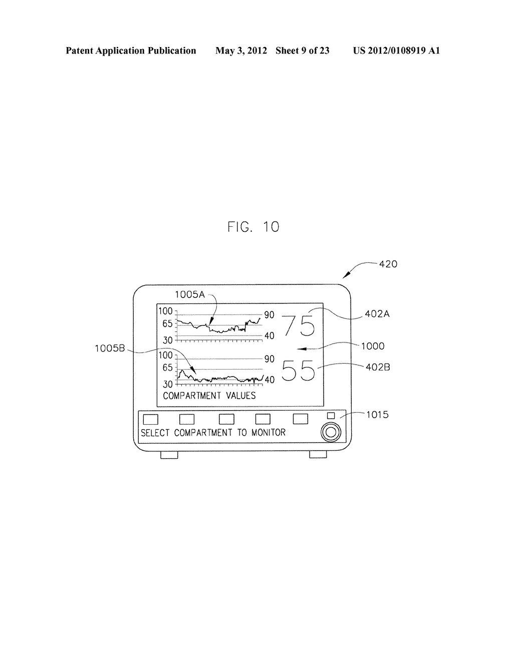 METHOD AND SYSTEM FOR MONITORING OXYGENATION LEVELS OF A COMPARTMENT FOR     DETECTING CONDITIONS OF A COMPARTMENT SYNDROME - diagram, schematic, and image 10