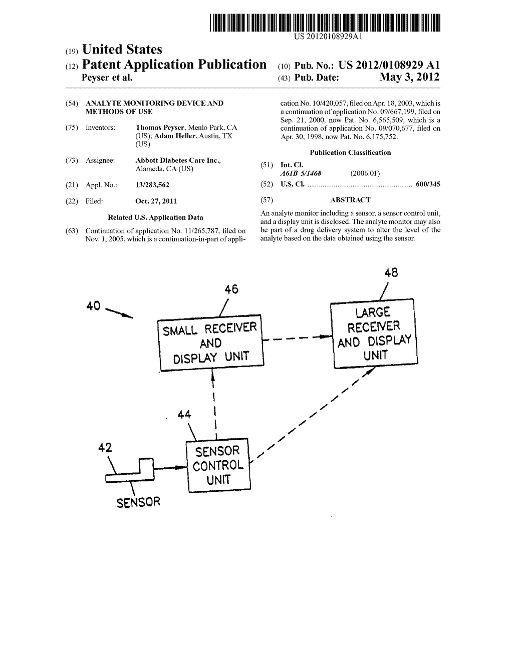 Analyte Monitoring Device and Methods of Use - diagram, schematic, and image 01