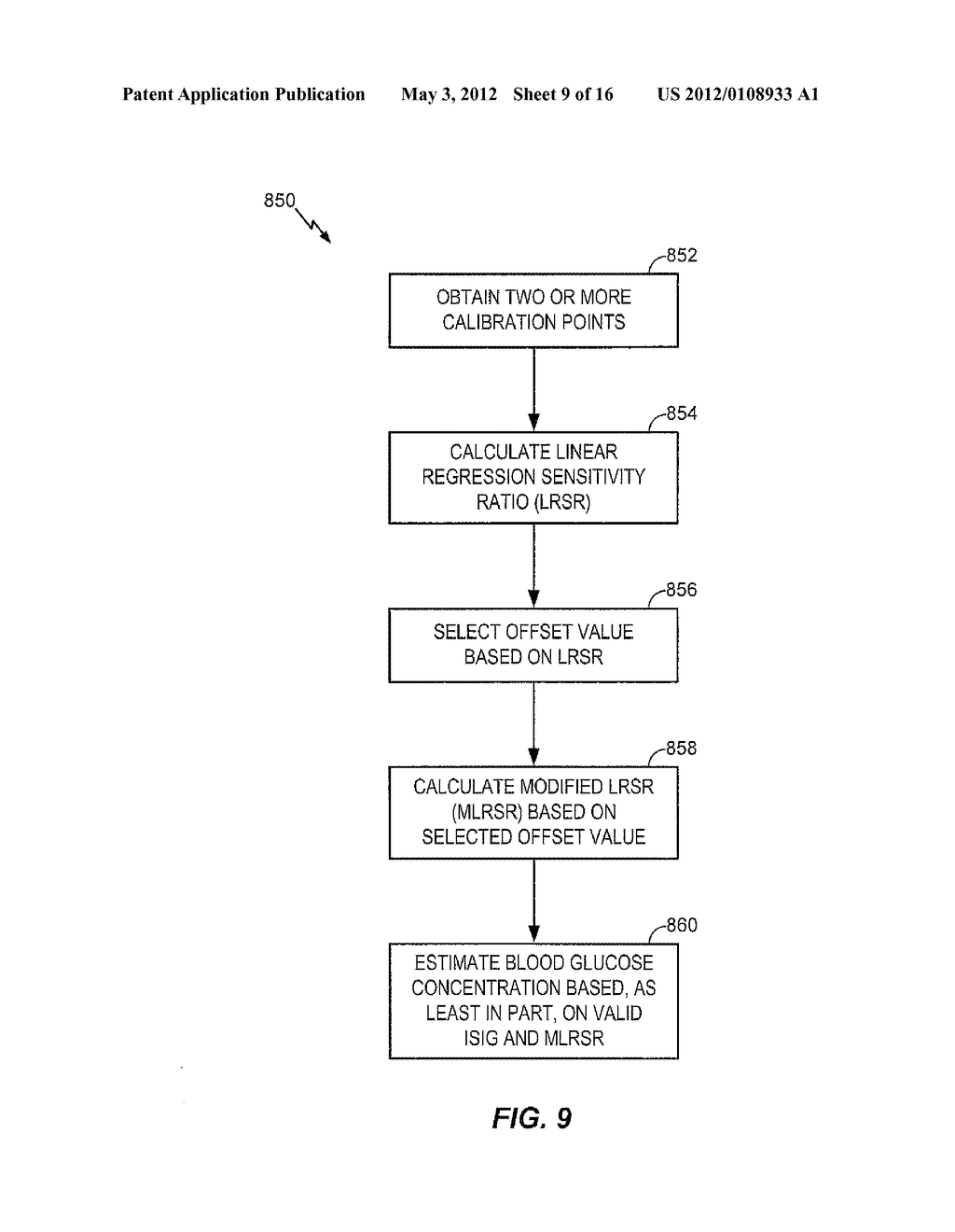 SYSTEM AND/OR METHOD FOR GLUCOSE SENSOR CALIBRATION - diagram, schematic, and image 10