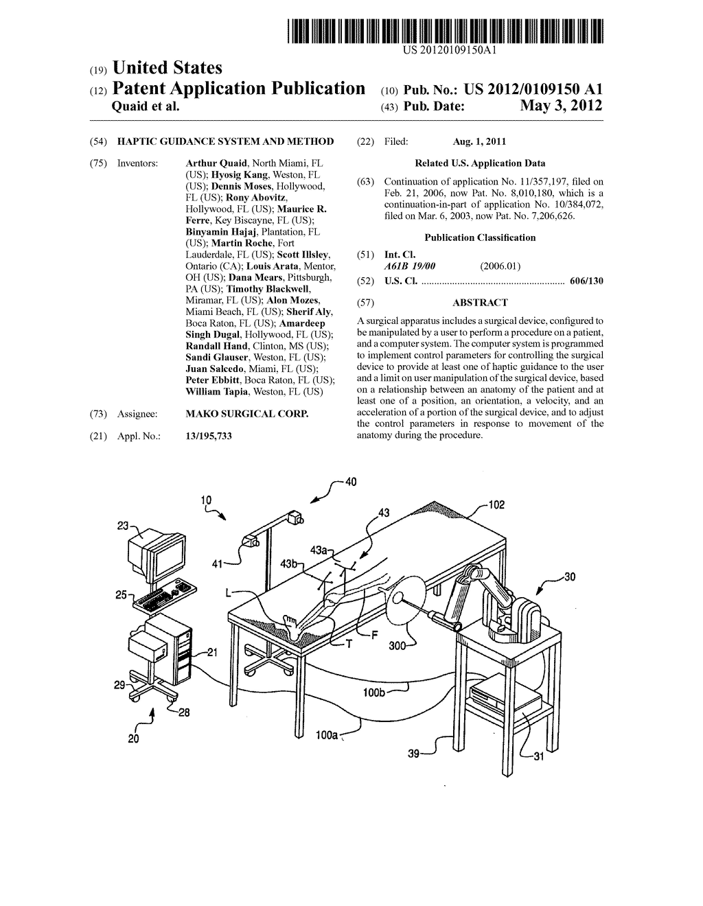 HAPTIC GUIDANCE SYSTEM AND METHOD - diagram, schematic, and image 01