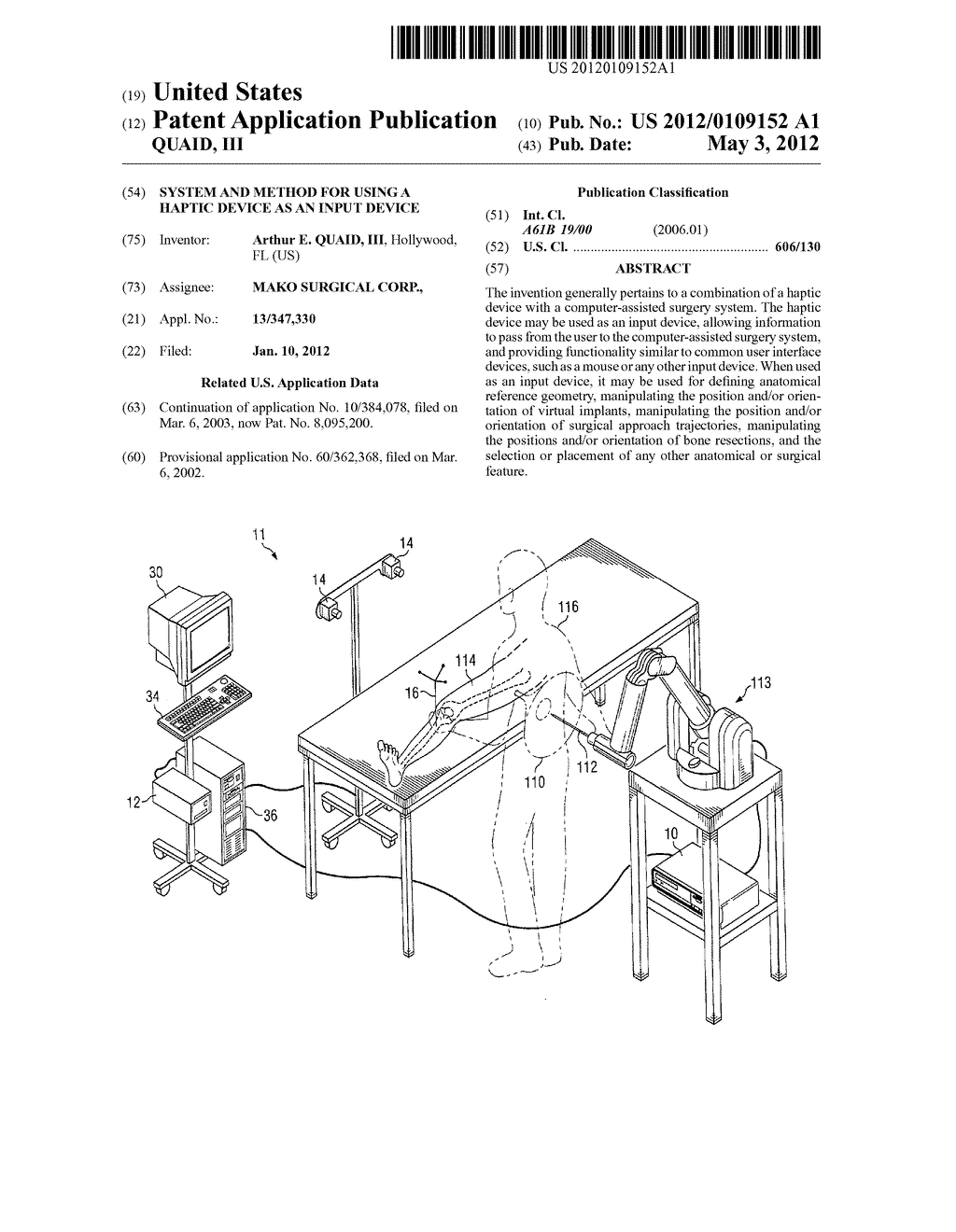 SYSTEM AND METHOD FOR USING A HAPTIC DEVICE AS AN INPUT DEVICE - diagram, schematic, and image 01