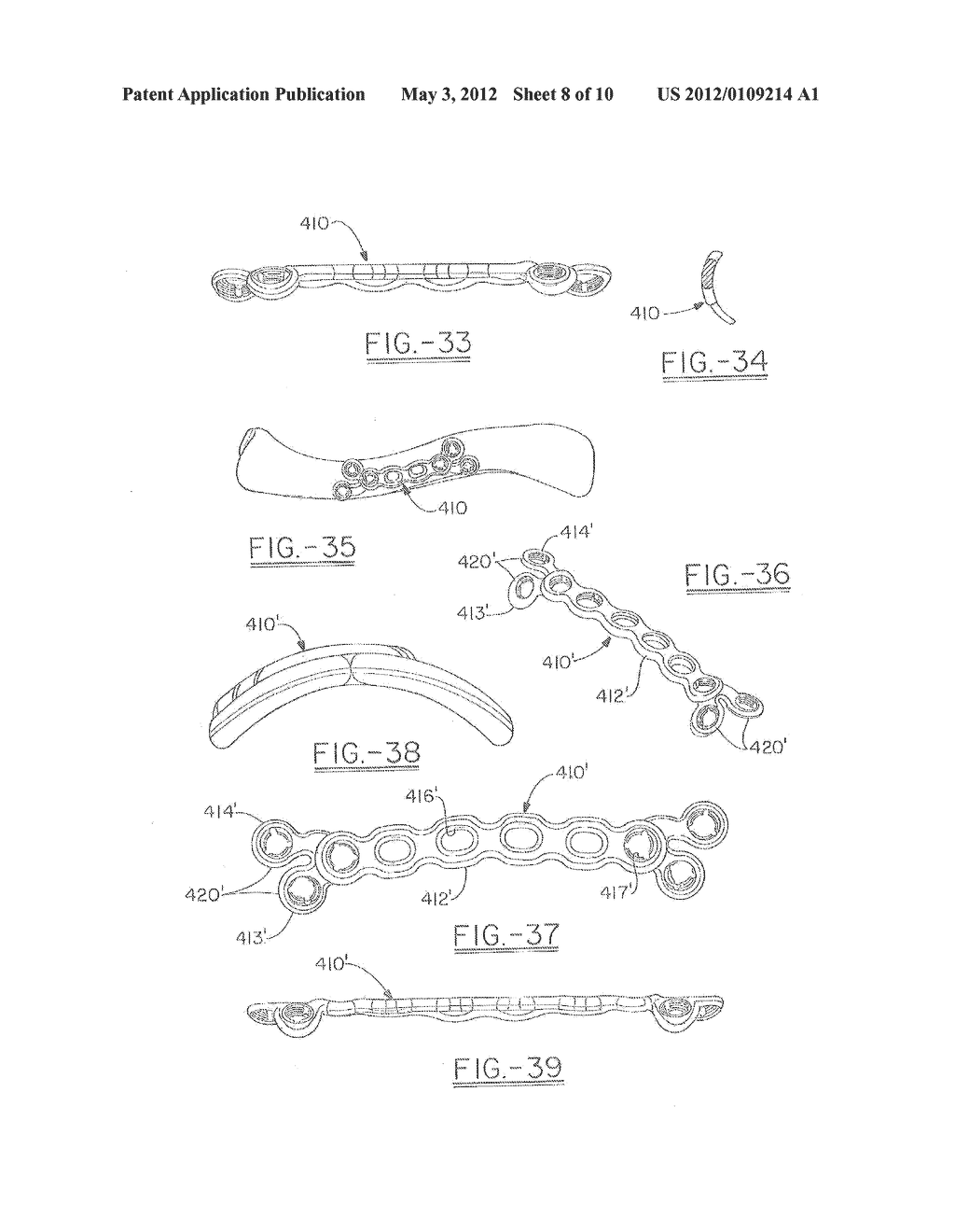 ORTHOPEDIC PLATES FOR USE IN CLAVICLE REPAIR AND METHODS FOR THEIR USE - diagram, schematic, and image 09